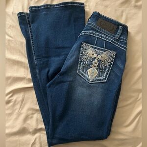 Elegant Blue Boot Cut Jeans
